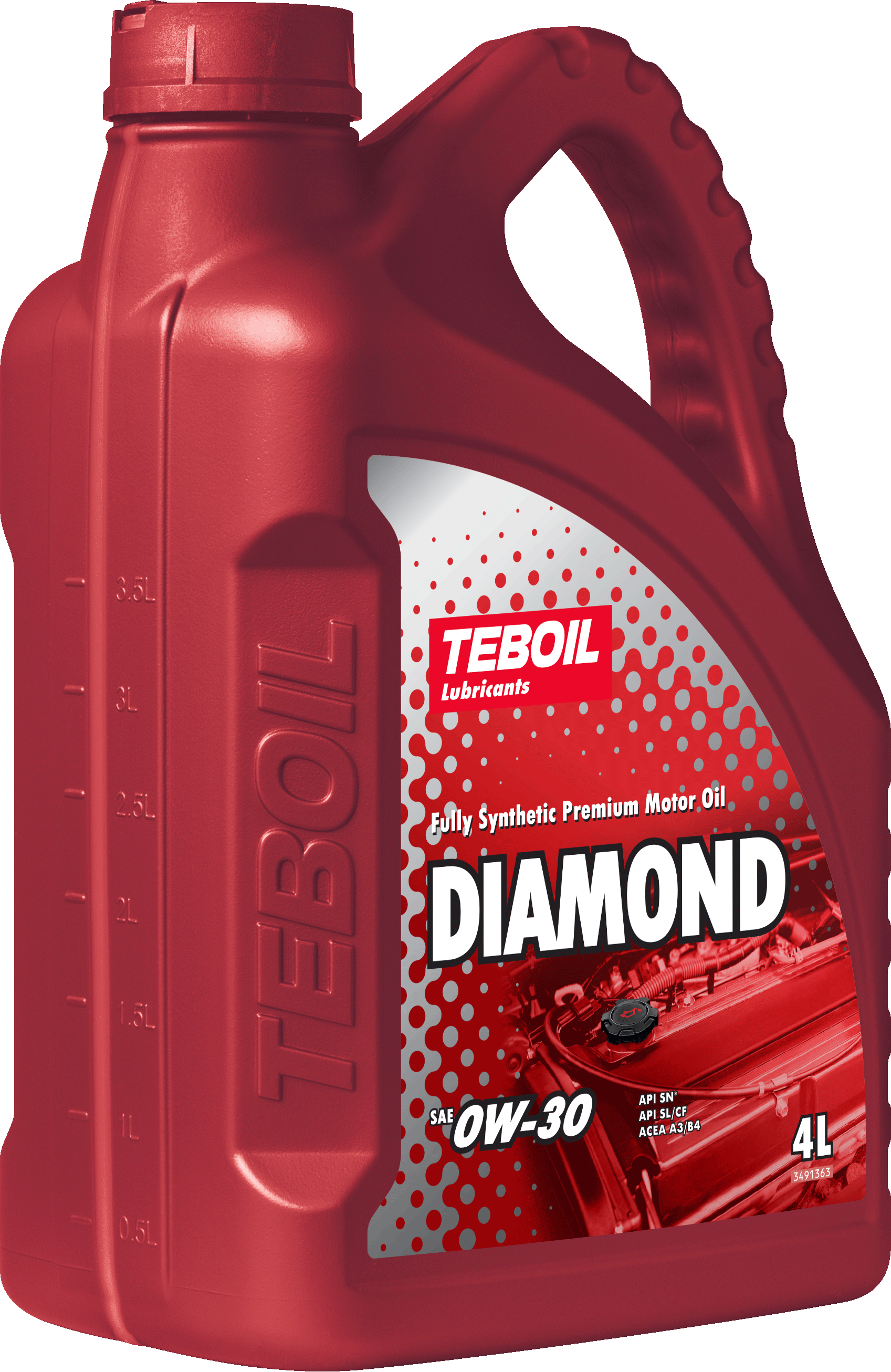 Синтетическое моторное масло TEBOIL DIAMOND 0W-30